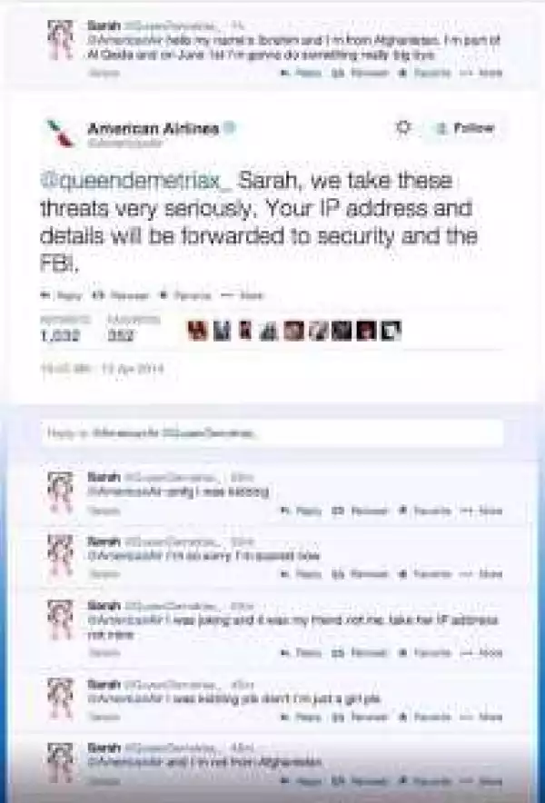 Sarah Threatened American Airlines And What Happened Next Was Not Funny (Photos)